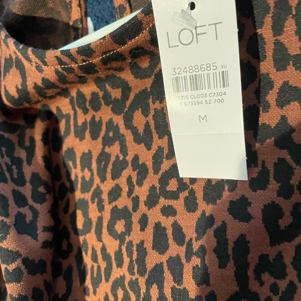 NWT LOFT leopard dress
